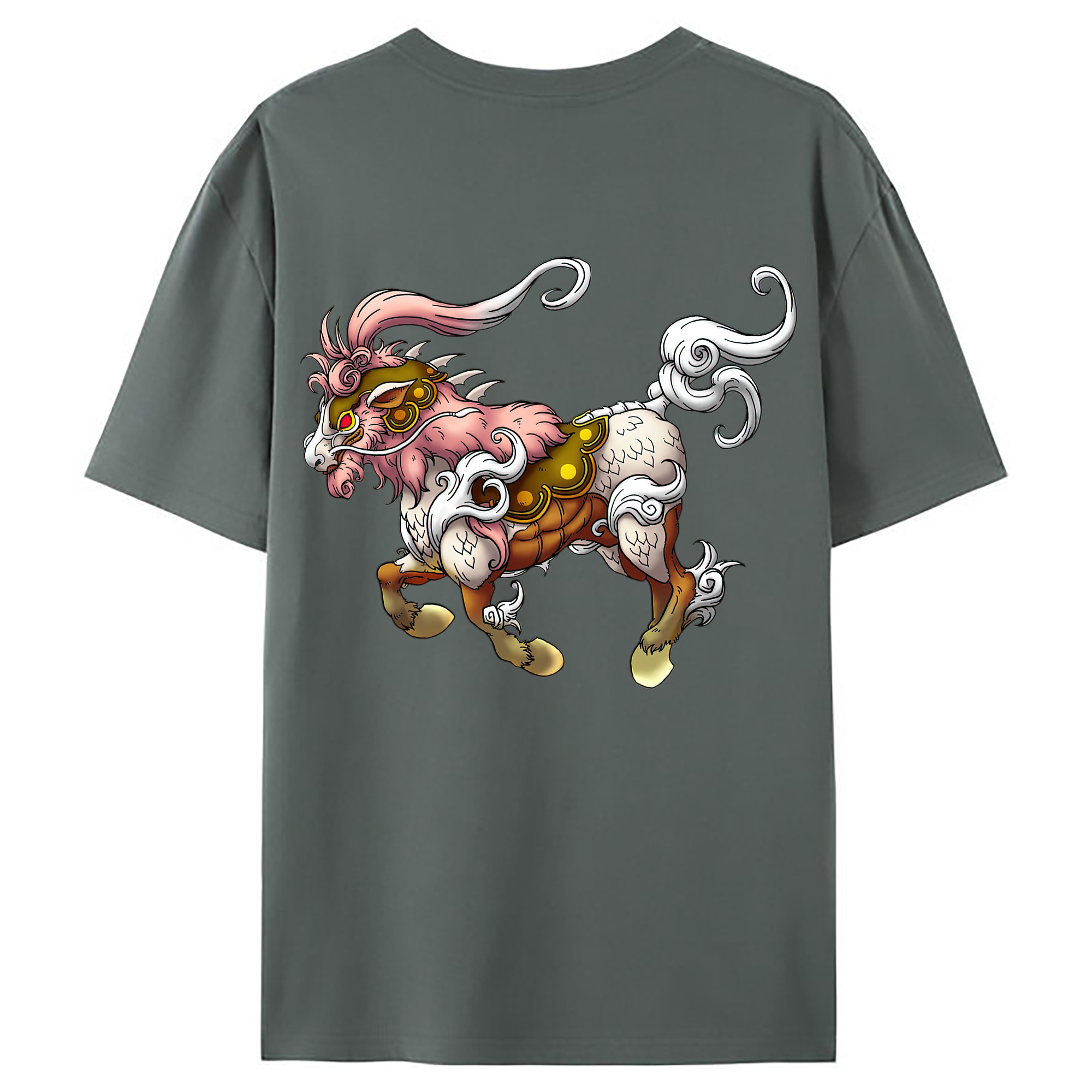 （画像用） ドラゴンクエスト Doragon Kuesuto Dragon Quest 綿100％ メンズ半袖Tシャツ（バックプリント） 通気性